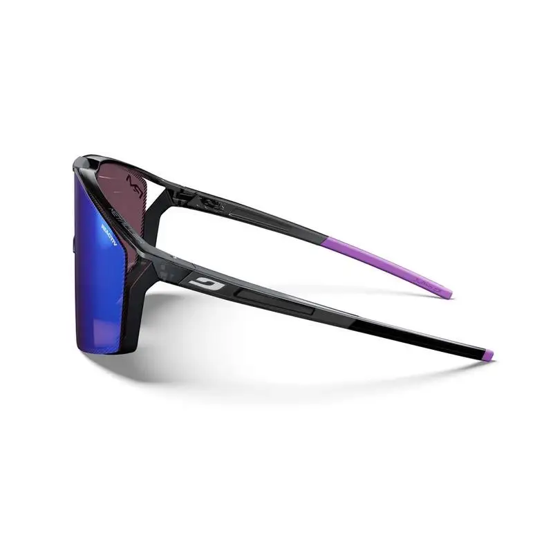 Edge Remy Metailler Glasses Black Translucent/Purple Photochromic Lens Reactiv 1-3 HC Series E FP0 #5